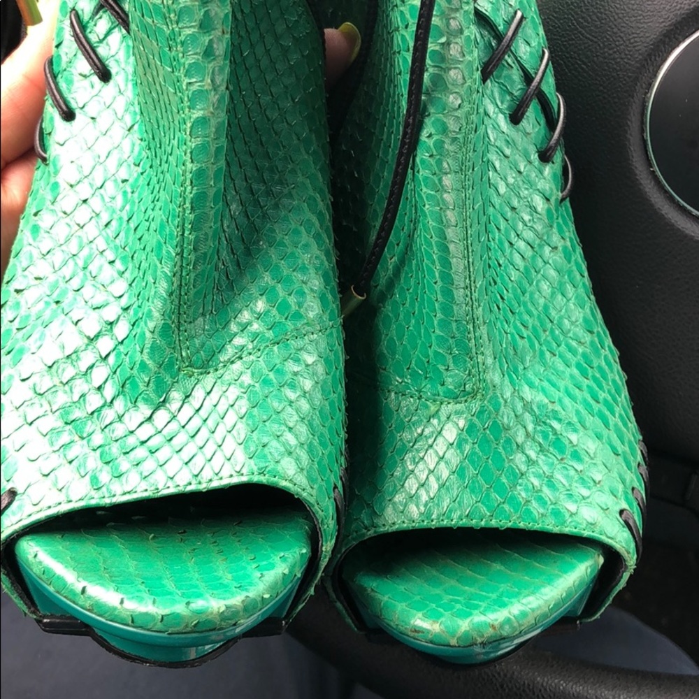 Versace Open Toe Booties - image 8